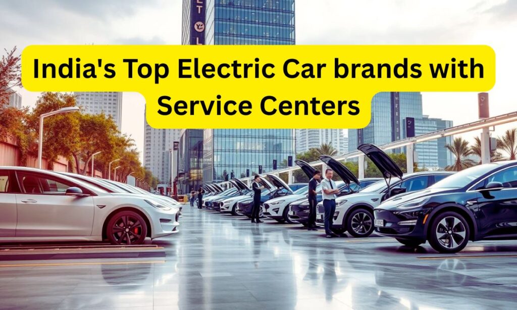 India's Top Electric Car brands with Service Centers